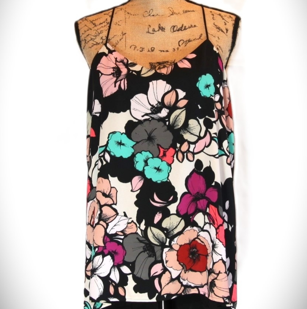 Floral strappy Express tank